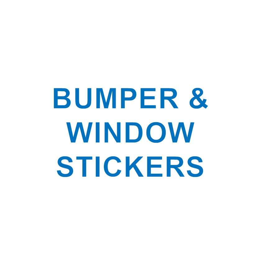 BUMPER & WINDOW STICKERS