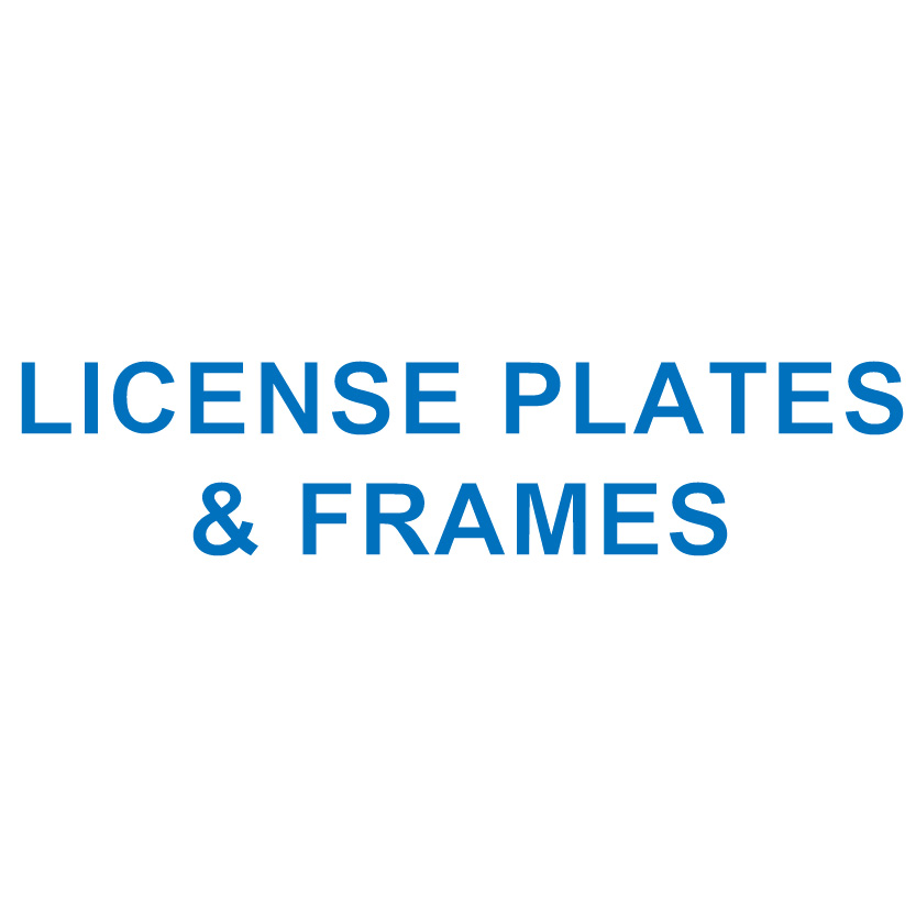 LICENSE PLATES & FRAMES
