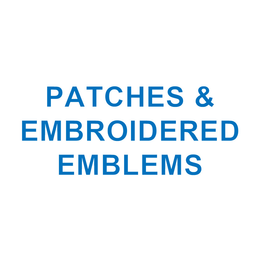 PATCHES & EMBROIDERED EMBLEMS