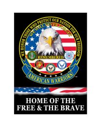 BANNER-AMERICAN WARRIORS  