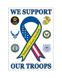 BANNER-SUPPORT THE TROOPS  
