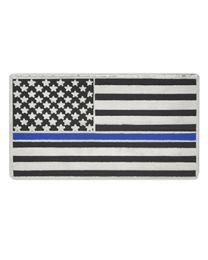 PIN-POL,BLUE LINE,HONOR FLAG  