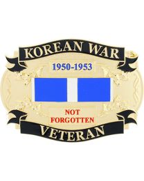 BUCKLE-KOREAN WAR VETERAN  