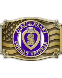 BUCKLE-PURPLE HEART,VET  