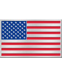 BUCKLE-USA FLAG RW&B Black-Iron