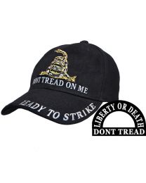 CAP-DONT TREAD ON ME BLACK
