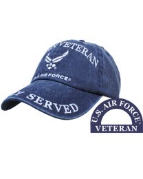 CAP-USAF,WOMAN VETERAN Washed-Dark Blue