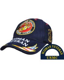 CAP-USMC,WOMAN VETERAN NAVY BLUE