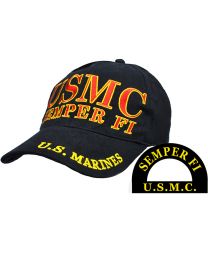CAP-USMC,SEMPER FI BLACK