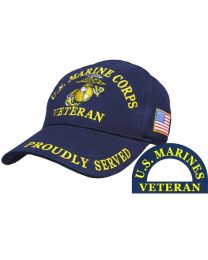 CAP-USMC,VETERAN,PROUD NAVY BLUE
