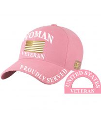 CAP-WOMAN VETERAN Washed-Blush
