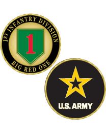 CHALLENGE COIN-ARMY,001ST INF.DIV.