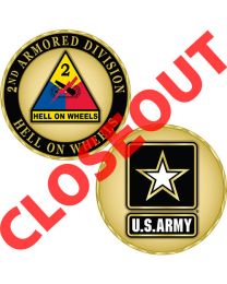 CHALLENGE COIN-ARMY,002ND ARMOR DIV.
