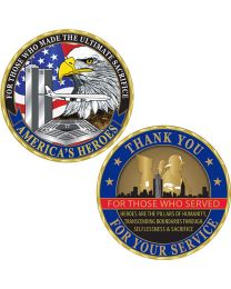 CHALLENGE COIN-USA 911 LET'S ROLL