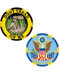 CHALLENGE COIN-DONT TREAD UV Print - Made In USA