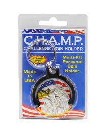 CHALLENGE COIN KEY RING "Champ Multi-Fit Design"