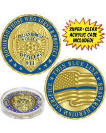 CHALLENGE COIN-POLICE (with Acrylic Case)