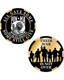 CHALLENGE COIN-POW*MIA Their War; Made In USA