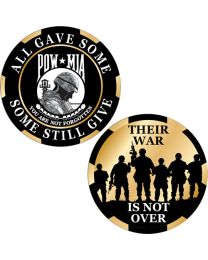 CHALLENGE COIN-POW*MIA UV Print - Made In USA