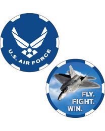 CHALLENGE COIN-USAF FLY FIGHT UV Print - Made In USA