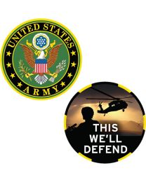 CHALLENGE COIN-ARMY SYMBOL UV Print - Made In USA