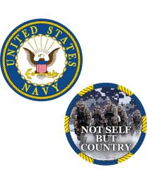 CHALLENGE COIN-USN Not Self Made In USA