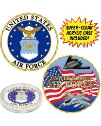 CHALLENGE COIN-USAF (with Acrylic Case)