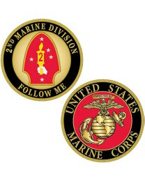 CHALLENGE COIN-USMC,2ND MARINE DIV.