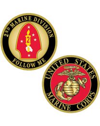CHALLENGE COIN-USMC,2ND MARINE DIV.
