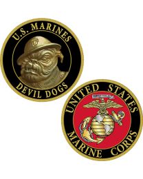 CHALLENGE COIN-USMC DEVIL DOGS