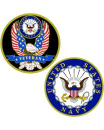 CHALLENGE COIN-USN VET.  