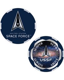 CHALLENGE COIN-USSF SPACE FRC UV Print - Made In USA