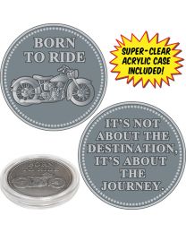 COIN-CC-BIKER BORN TO RIDE (with Acrylic Case)