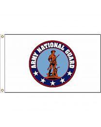 FLAG-NATIONAL GUARD Made In USA Nylon-Glow