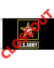 FLAG-ARMY Logo Made In USA Poly-Cotton