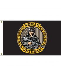 FLAG-WOMAN VETERAN,BDU  