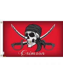 FLAG-PIRATE,CRIMSON  
