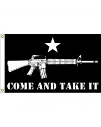 FLAG-COME AND TAKE IT AR15