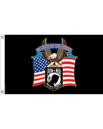 FLAG-POW*MIA,EAGLE We Leave No One Behind
