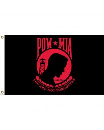 FLAG-POW*MIA RED/BLK  