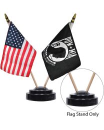 FLAG STAND,BLACK,2-FLAG (Fits 4" x 6" Stick Flag)