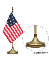 FLAG STAND,GOLD,1-FLAG (Fits 4" x 6" Stick Flag)