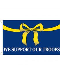 FLAG-SUPPORT OUR TROOPS Yellow Ribbon