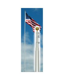FLAGPOLE,TELESCOPIC (ANODIZED ALUMINUM)