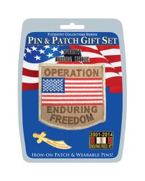 GIFT SET-ENDURING FREEDOM (PIN & PATCH)