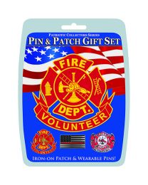 GIFT SET-FIRE VOLUNTEER (PIN & PATCH)