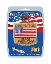 GIFT SET-IRAQI FREEDOM (PIN & PATCH)