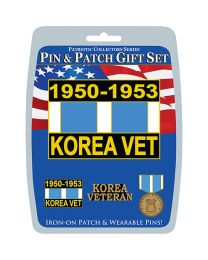 GIFT SET-KOREA WAR SERVICE (PIN & PATCH)