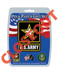 GIFT SET-U.S.ARMY LOGO (PIN & PATCH)