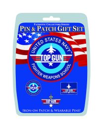 GIFT SET-USN TOP GUN (3 Pins & 1 Patch)